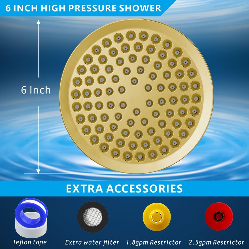 Nuodan High Pressure Rain Shower Head - High Flow Rainfall