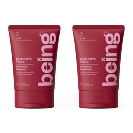 being GOODBYE FRIZZ - Set de champú y acondicionador suavizante de 12.0 fl oz con aceite de jojoba y almendras
