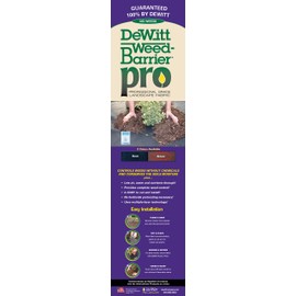 Dewitt Brown 3-Foot by 50-Foot 3oz Weed Barrier Pro Landscape Fabric PBN350