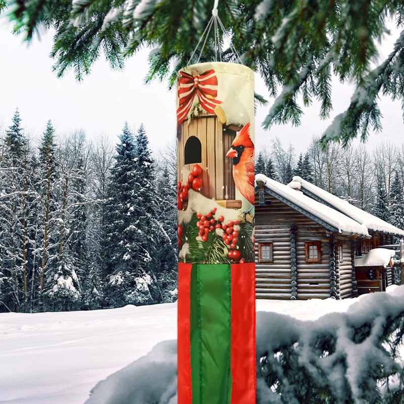 THQZLH 2 Pack Christmas Windsocks - Heavy Duty Outdoor Wind