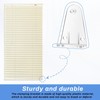 Blinds Hold Down Brackets 4 Pack, Clear Plastic Bottom Rail