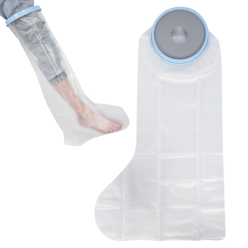 Leg Cast Cover Watertight Foot Wound Protector Reusable Kid Leg