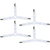 Pixaro 4PCS Bed Sheet Straps, Triangle Sheet Clips, Adjustable Bed