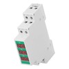 3 Phase AC Voltmeter DIN Rail Mount with LCD Screen