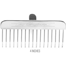 Chris Christensen 31mm Drop N Drag T-Rake for Dogs, Groom Like a Professional, Easily Removes Knots and Tangles