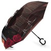 Xmkltbz Manual Large Inverted Rain Umbrella, Manual Open/Close Reverse Car