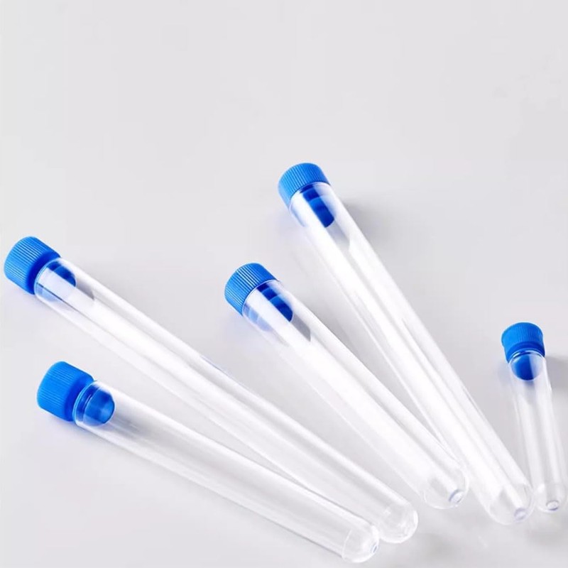 BIUTEFOR Plastic Test Tubes, Set of 12 with Lids, Jars,
