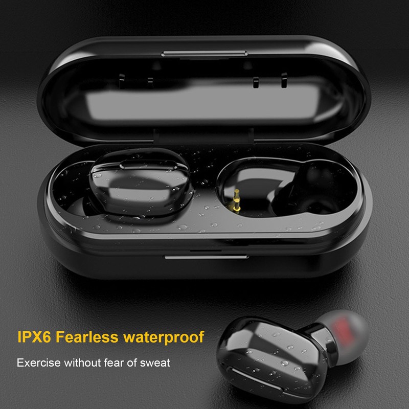 Bluetooth Headphones Multifunction Stereo Sound True Wireless Earbuds with Charging