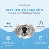 Kitchen SinkShroom Revolutionary Clog-Free Stainless Steel Sink Strainer, Chrome gray
