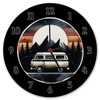 Motorhome Wall Clock Unique Camping Cart Clock Caravan Design for