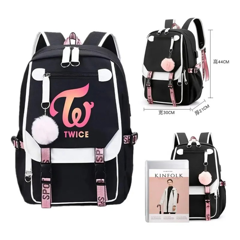 Mochila Escolar Wxtg Twice School Mochila 2025 H Beige-mult Bege-multicolor