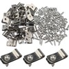 100 PCS Stainless Steel Wire Clamps – Fence Mounting Clips