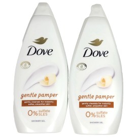 Dove Shower Gel, Gentle Pamper 2-Pack – Moisturizing Cleanser 24.34 oz Each