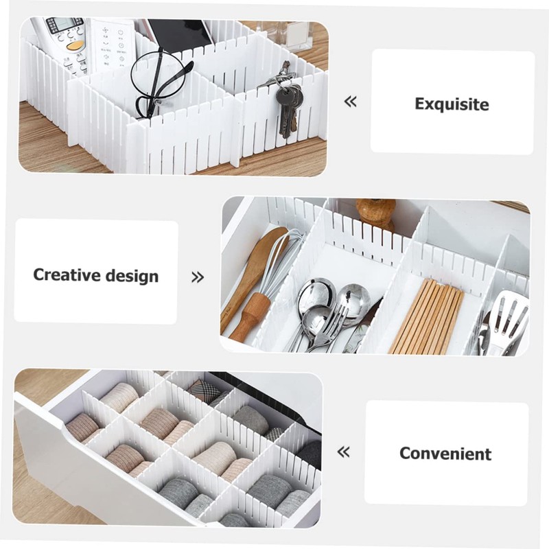 Operitacx Pack of 12 Drawer Dividers, Sock Separators, Made of