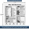 2 Pack Mac OS Shortcuts Stickers | Mac Keyboard Stickers