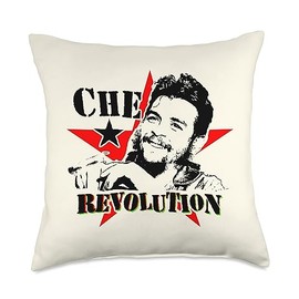 Ernesto Che Guevara Guerrilla Icon Che Guevara Rebel Signature Guerrilla Icon Revolution Throw Pillow, 18x18, Multicolor