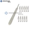 OdontoMed2011® Scalpel Handle #4 +10 Sterile Blade # 24 Dental