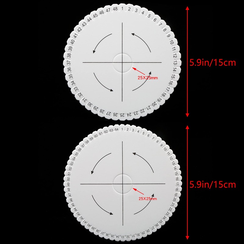 HAOBIN Pack of 6 Bead Cord Discs Braided Disc Kumihimo