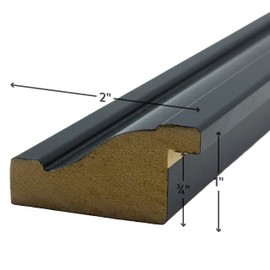 Craig Frames Contemporary Upscale, 14 x 18 Inch Satin Black Picture Frame Matted to Display a 10 x 13 Inch Photo