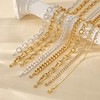 CTEEGN Chunky Gold Paperclip Necklace for Women Statement Thick Trendy