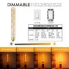 Leools Vintage LED Spiral Filament Bulb T10, 8.9inch Long Tubular