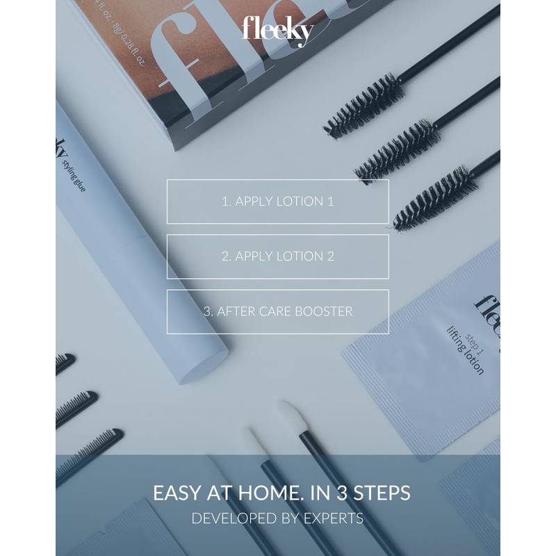Fleeky Eyebrow Lifting Set with Styling Glue Gel and Keratin