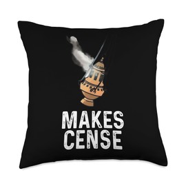 Thurible Traditional Latin Mass Catholic Throw Pillow