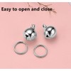 2 pcs Cat Bells & Dog Collar Bells with Keyrings,