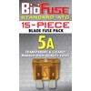 BioFuse Standard ATO 5A Fuse Set (15 Regular Fuses) Blade