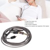 Yunseity A2DC Jack Headphone Cable Headphone Upgrade Cable with Microphone