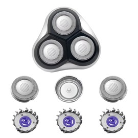 LINGSEE Upgraded 3 Pack HQ56/52 Replacement Blades Compatible with Philipss Norelc Shaving Heads Lift & Cut, Fits HQ900 Series, Fits 69_XL, 69_LC Model