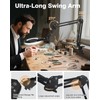 10X & 5X Magnifying Glass with Light, Ultra Long Swing