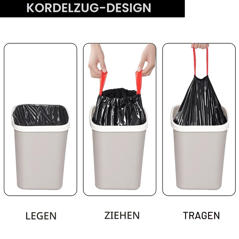 Aitodos Pack of 30 Bin Liners, L x H: 65