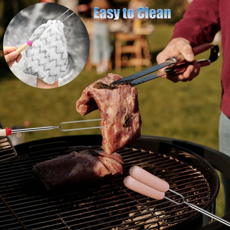 6 Pack Marshmallow Toasting Forks Kit, Barbecue Forks, Extendable Forks,