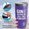 Gin Lover Purple Edition Viking Tumbler 20oz - Helping me