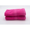 Lex's Linens Pack of 2 100% Combed Cotton Hot Pink