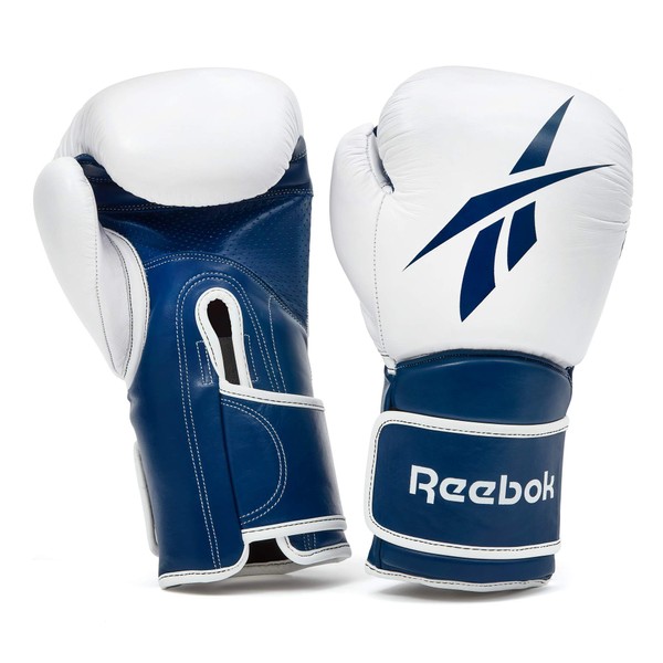 Reebok T251-RSCB-10010BL-10 Leather Boxing Gloves, 10 oz, Blue