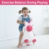 iPlay, iLearn Bouncy Pals Hopping Unicorn Horse, Toddler Girl Inflatable