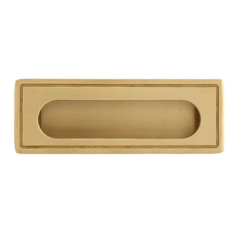 Brass Recessed Furniture Handle Kitchen Cupboard Cabinet Wardrobe Drawer Pulls