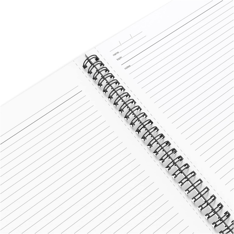TRU RED Staples Medium Soft Cover Meeting Notebook, Black, 3/Pack