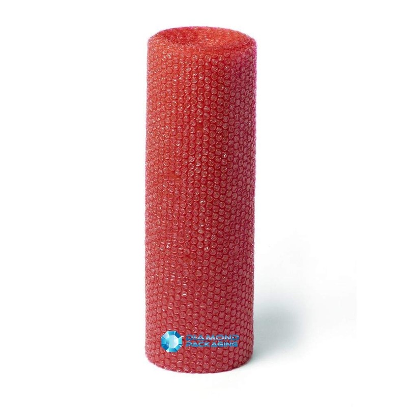 Diamond Packaging 1 x Roll - Antistatic RED Bubble Wrap