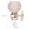 Round Wall Lamp Crystal Lamp E14 Lamp Holder for Home