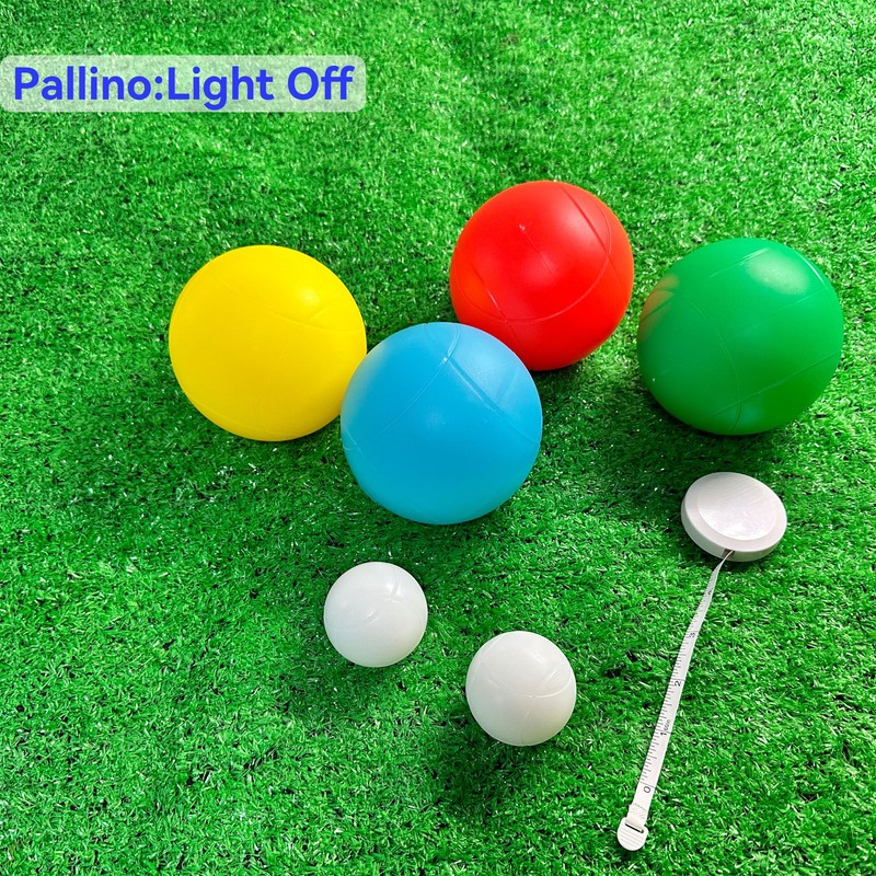 OUTOSS-LED Pallino for Light Up Bocce Ball Game,Size-50mm (2In.),Including Measuring