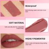 JUAAZIN Rose Red Matte Liquid Lipstick With Highly Pigmented and