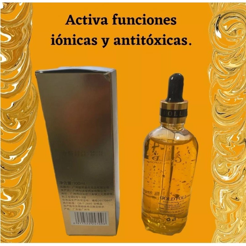 Nat 2x1 Serum Suero De Oro 24k Con Ácido Hialurónico