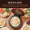 Elite Gourmet 11" Cheesy Quesadilla Maker, 2-Position Locking Latch For