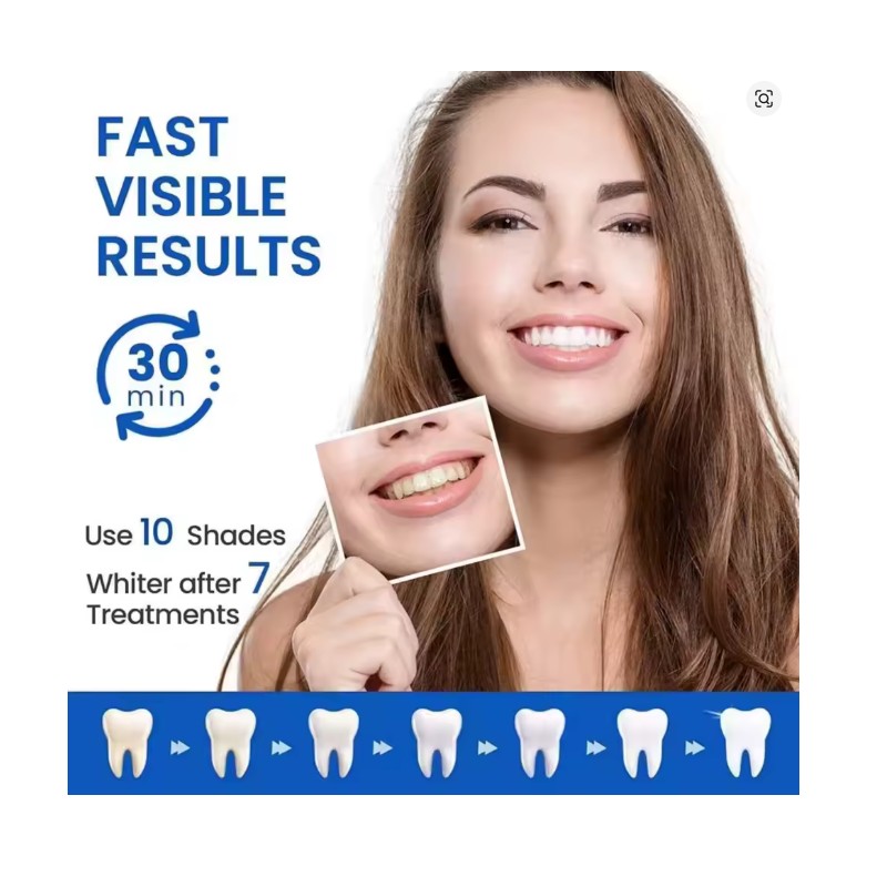DIPSEVEN Purple Teeth Whitening Strips - Color-Correcting Strips