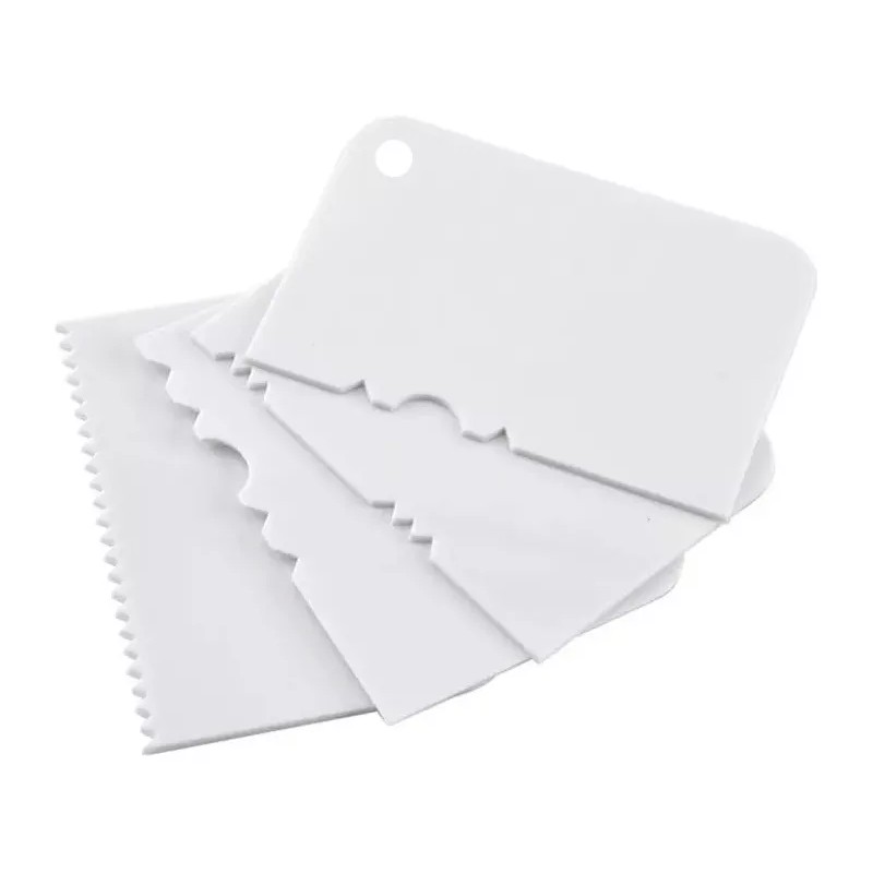 AJC Kit Peines Alisador Pastel Raspa Marcador Glasear Reposteria