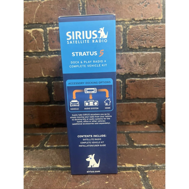 Sirius Dock Play + Complete Vehicle Kit Satellite Stratus 5
