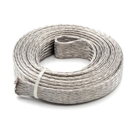 Electriduct 3/4" Stainless Steel Braided Sleeving 304SS Metal Flexible Expandable Mesh Sleeve - 50 Feet